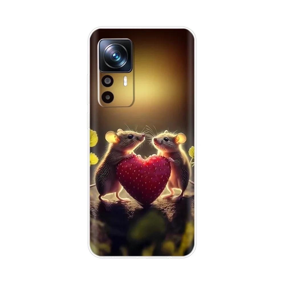 For Xiaomi 12T Pro Case Silicone Fashion Painted Soft Phone Case For Xiaomi 12T Case Back Cover For Xiomi Mi 12T Pro 12 T Bumper