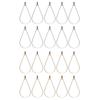 10 Pcs Water Drop Shape Beading Hoop Earring Finding Earring Components Teardrop Beading Hoop DIY Jewelry Accessories