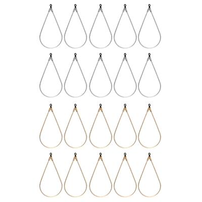 10 Bucăți Cerc pentru Cercei cu Margele în Formă de Picătură de Apă Componente pentru Cercei Cerc cu Margele în Formă de Lacrimă Accesorii pentru Bijuterii DIY