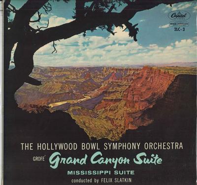 LP-skiva HOLLYWOOD BOWL SYMPHONY ORCHESTRA - Grophe: Grand Canyon Suite, Mississ 2LC3 CAPITOL - Japan Klassisk Begagnad