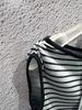 SOMSOC Sally Stripe Scarf Top_Sky Blue