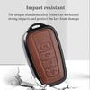 for Toyota Key Fob Cover with Keychain,  Aluminum Alloy and Leather Protection Key Case for 2018- Camry RAV4 Highlander Avalon C-HR Prius Corolla