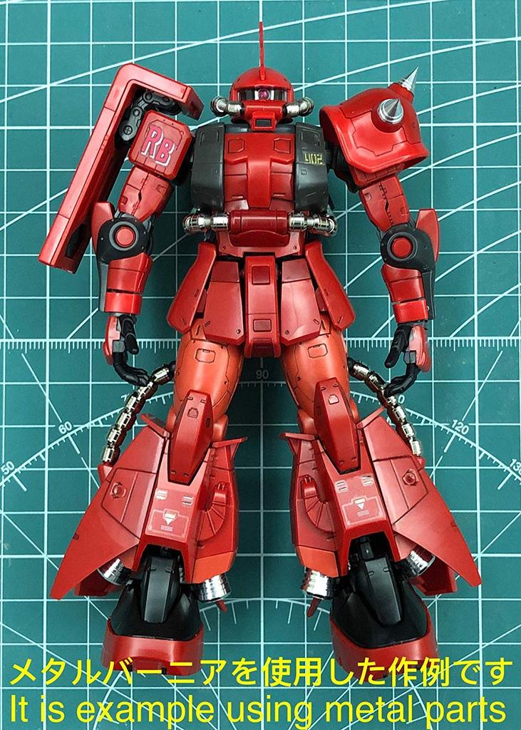 RG HGUC Zaku Johnny Zaku Black Zaku II Metal Vernier Set THE ORIGIN Black Zaku 1/144 MS-06S Char's II, MS-06F Mass-produced Zaku, MS-06R-2 Ridden's