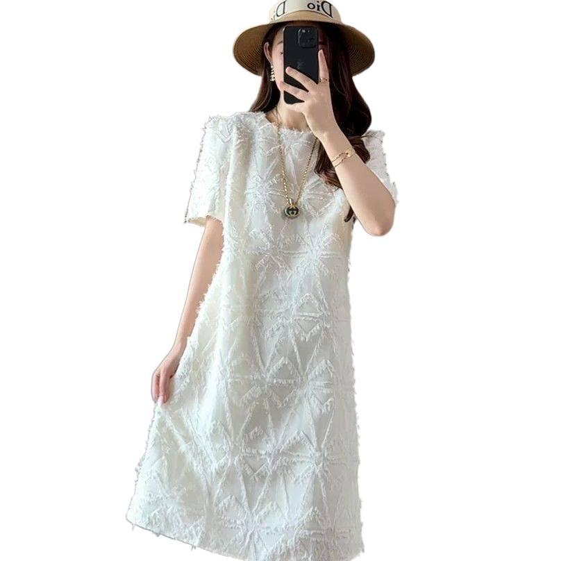 Summer 2026 French Dress: New Slimming Designer Look, Gentle Square Shoulders, Loose Korean Style