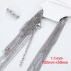 10pcs 5pcs Stainless Steel Bracelet Adjustable O Chain with Extension Chain Lobster Clasp DIY Bracelet Making Jewelry Findings