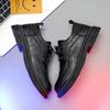 Men's Shoes 2024 New British Trend Versatile Youth Shoes Men's Dress Business Casual Height Increasing Leather Shoes