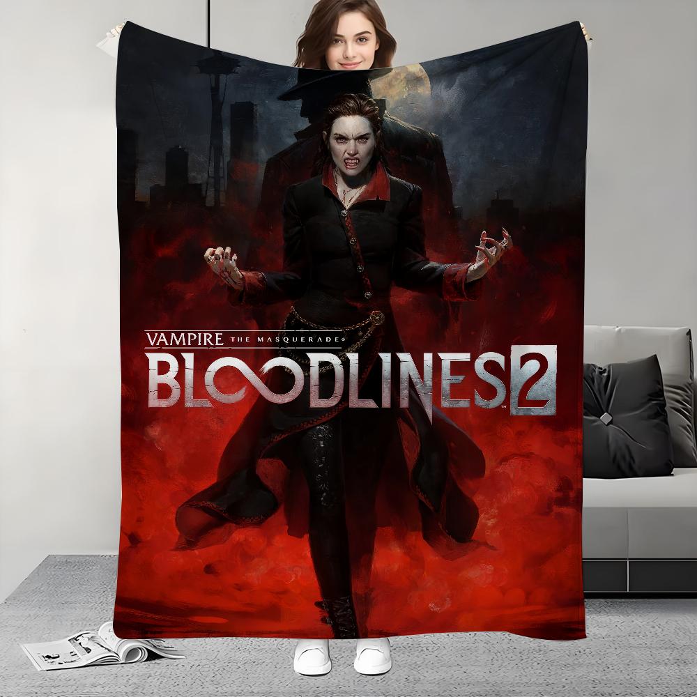 

HOT GAME V-Vampire the masquerade bloodlines 2 Blanket Design Lightweight For Dorms, Naps, Living Room, Office,Sofa,All-Season 30x40in
