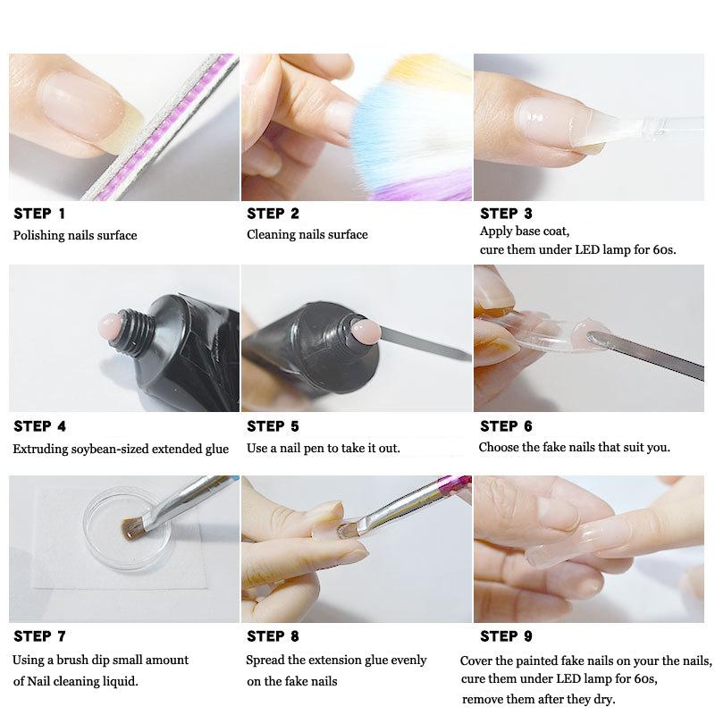 1pc Crystal Extend UV Nail Gel Extension Led Gel Nail Art Gel Lacquer Jelly Acrylic UV Nail Gel