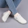 2024Fashion PU Leather Casual Shoes for Women White Breathable Sneakers Brand Anti Slip Lightweight Running Shoes Tenis De Mujer