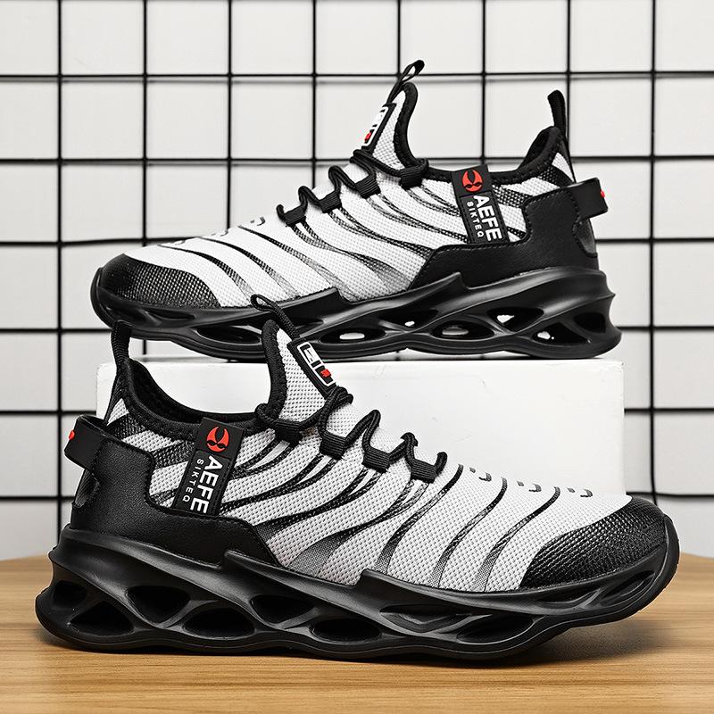 Fashion lightweight sports men's shoes fly woven mesh breathable casual shoes men's sneakers blade shoes