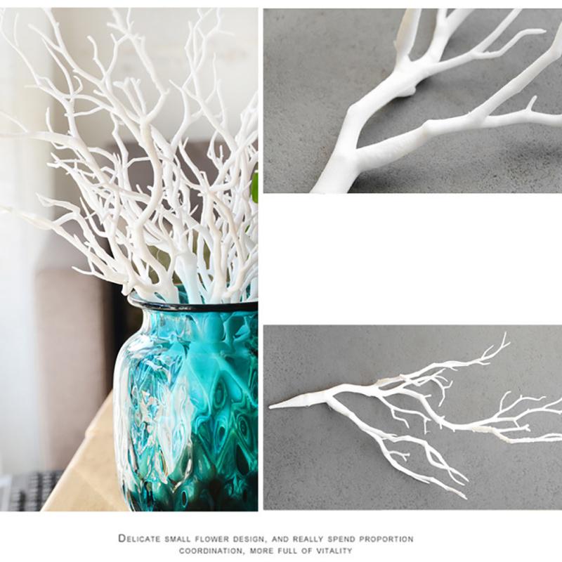 3PCS Large Branches Bifurcated Plastic Decoration Flower Home Decoration Branches Artificial Flower