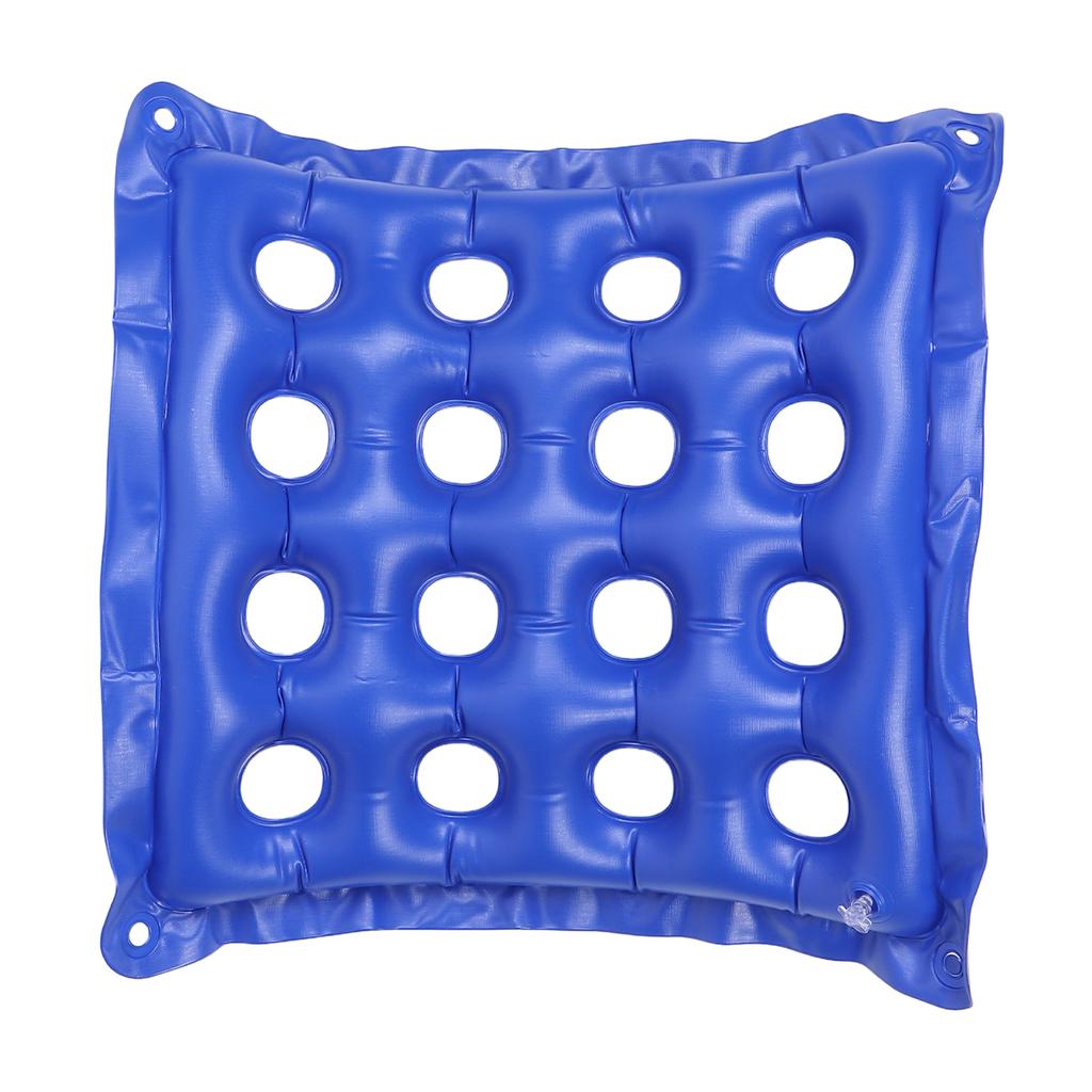 Inflatable Seat Cushion 16 Holes Professional Inflatable Wheelchair Cushions for Seat Blue