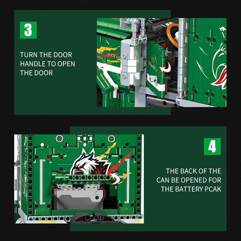 2105-teiliges DIY-LKW-Frontmodell-Bauset (MOC) – Technisches Lernspielzeug für Jungen – Geschenkidee für die Feiertage