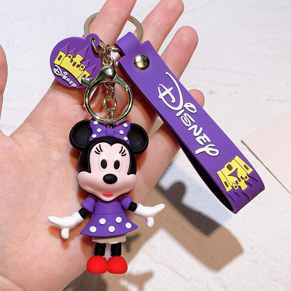 Adorable Minnie Resin Keychain For Cars Bags Cute Gift Accessory