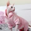 Hairless Cat Clothes Sphinx Winter Dog Hoodies For Small Medium Pets Cartoon Kittens Costumes Chihuahua Clothing Jacket Autumn
