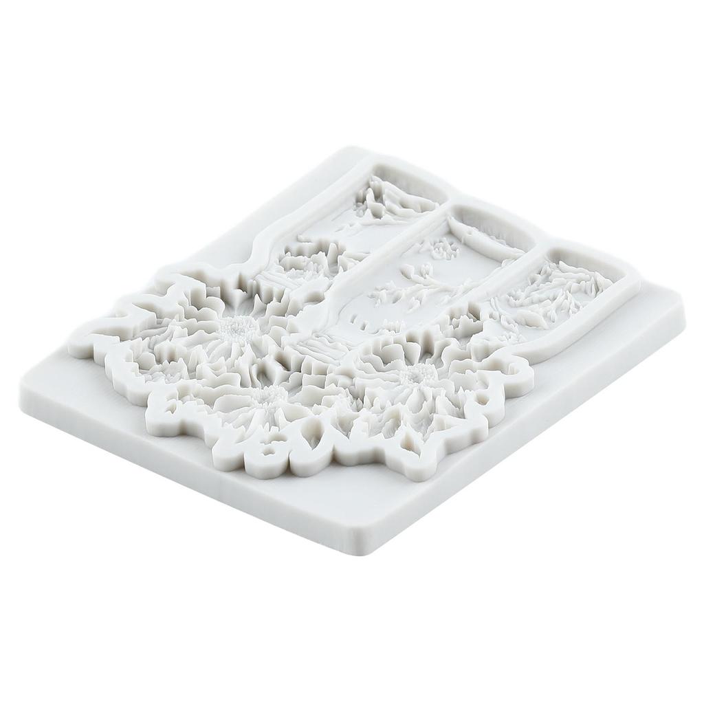 Flower Vase Silicone Molds Lotus Rose Daisy Flower Fondant Mold Relief Flower Mold Cake Decorating Tools Cupcake Topper Candy Chocolate Gumpaste Mold