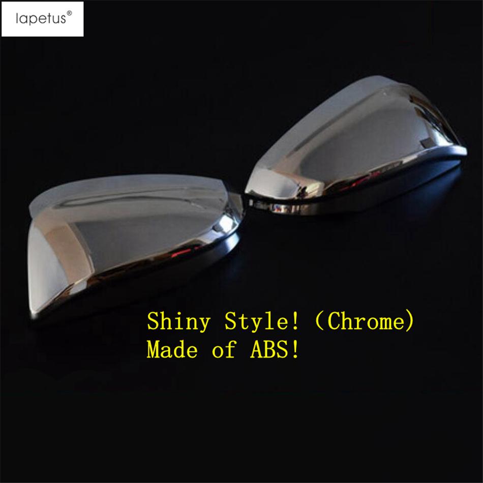 Door Wing Rearview Mirror Shell Cap Cover Trim For Toyota Highlander Kluger 2014 -  ABS Chrome / Carbon Fiber Accessories Chrome