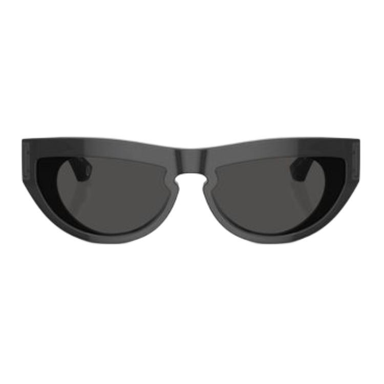 Burberry Graphic Acetate Cat Eye Irregular Sunglasses Women's Black