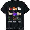 Corgi In Pocket Unisexs Clothing Dog Lover Oversized Tshirt Kawaii Raunisex Anime Dogcorgi Fitness T Shirt Noodles Drk Cotton Tshirt
