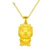 Yuanbao Golden Dragon Pendant Necklace: Attract Wealth & Good Fortune - Perfect Year of the Dragon Zodiac Gift for Your Girlfriend.
