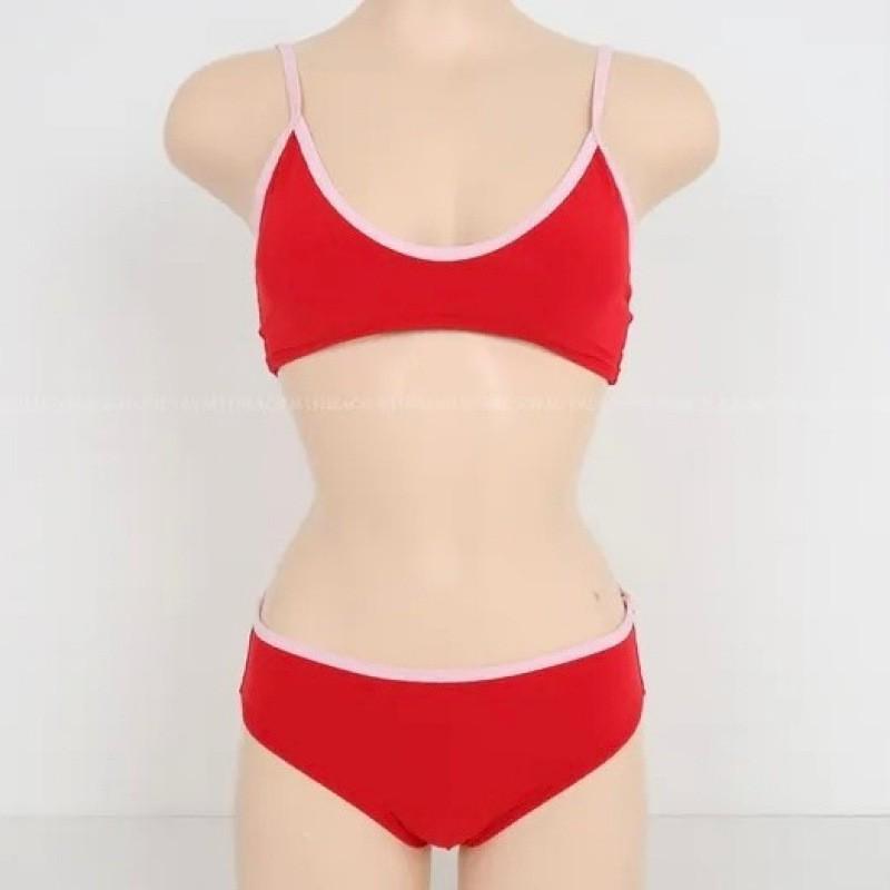 

Retro Hot Girl Sexy Suspender Bikini Vacation Beach Split Swimsuit Women M