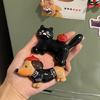 Resins Cartoon Dachshund Cats Shape Fridge Magnets Home Decors Refrigerator Sticker for Kitchen or Office Space Ornament