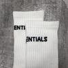 Fear Of God Classic ESSENTIALS Letter Print Crew Socks Breathable Cotton Streetwear Socks