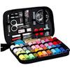 99Pcs Portable Sewing Box Kit, Home Travel Sewing Thread Stitches Scissors Needles Button Sewing Starter Kits Sewing Supplies for Grandma, Mom, Friend
