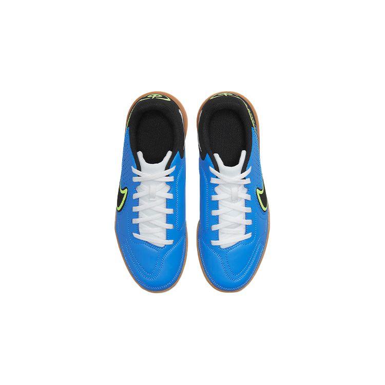 Nike Tiempo Legend 9 Club IC GS Light Photo Blue Lime Glow Детские кроссовки Gum-Medium-Brown Black DA1332-403