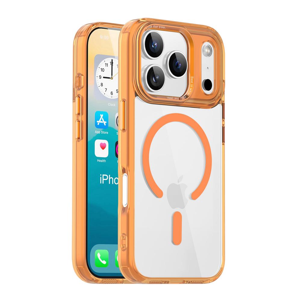 KEYSION Αντικραδαισμική Διαφανής Θήκη για MagSafe για iPhone 17 Pro Max Μαλακή TPU+PC Μαγνητική Ασύρματη Φόρτιση Τηλεφώνου Διάφανη Θήκη