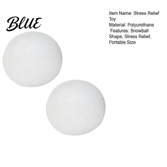 Adult Anxiety Toy 1/2Pcs Snowball Stress Relief Decompression Ball Squeeze Soft Stretchy Sensory Pinch Fidget Party Favors
