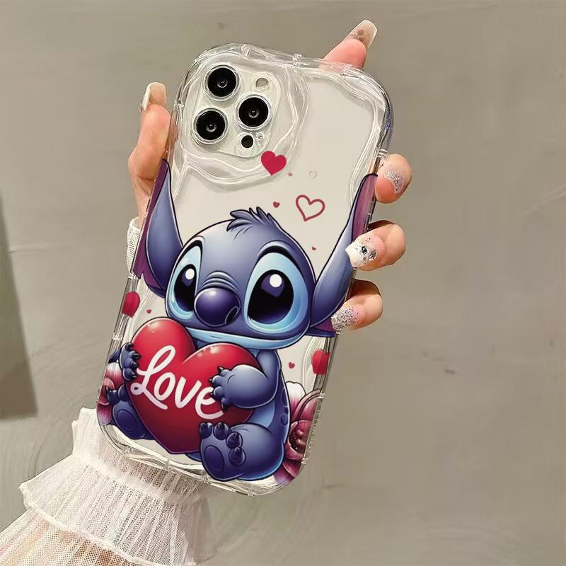 Stitch Angel Baby Phone Case For Samsung Galaxy S21 S20 Plus Ultra S23FE S24FE A56 A36 A26 A52 M16 F06 Soft Silicone Cover