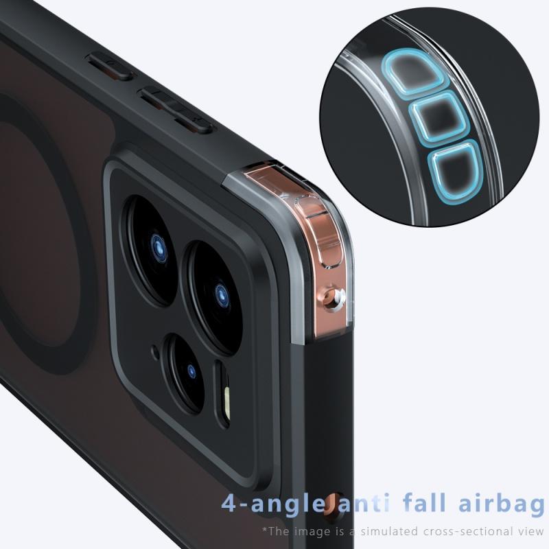 Pro Realme GT 7 6 Pro Pouzdro Matné Magsafe Odolné proti pádu Vestavěný airbag Rohy Materiál nežloutnoucí Měkký kryt