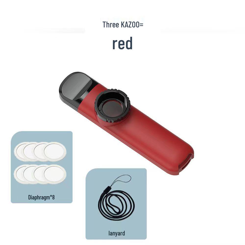 Gradient Color Double Hole Kazoo with Double Membrane - High Low Tone Kazoo Instrument