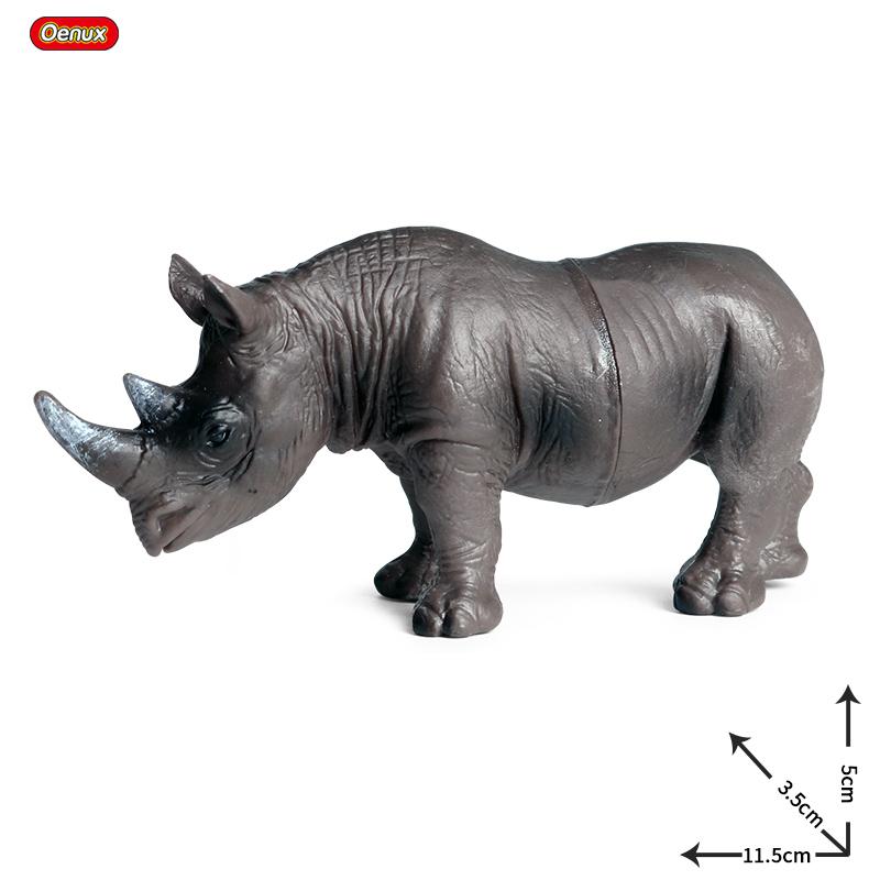 Oenux Zoo World Farm Animal Horse Cow Pig Sheep Goat Donkey Model Action Figures Lion Tiger PVC Educational Cute Kids Toy Gift