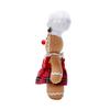 2pcs Cute Gingerbread Mans Gnome Decoration Men's And Women's Plush Set For Christmas Xmas, Indoor And Outdoor Decoration