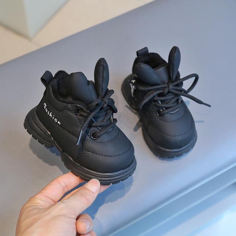 Kids' Winter Fleece-lined High-top Casual Walking Shoes for Boys and Girls