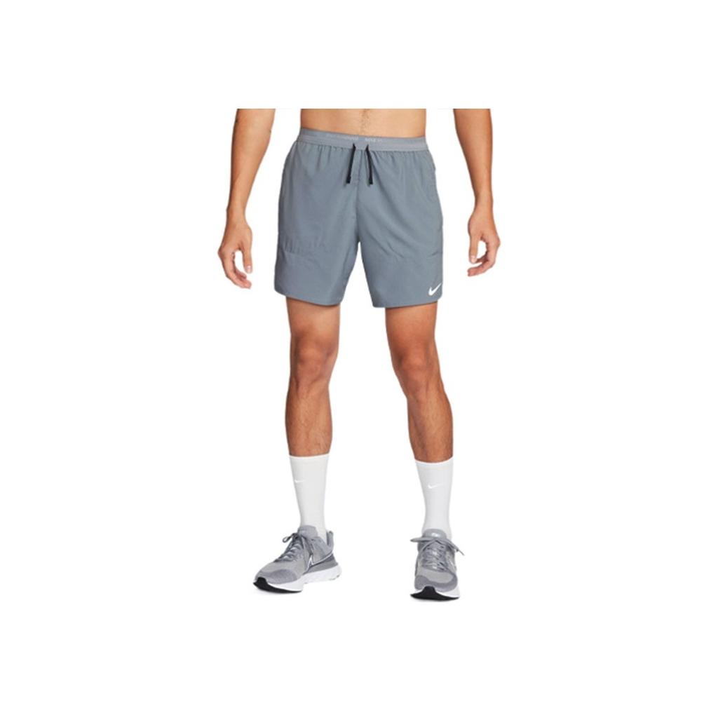Nike Dri-FIT Solid Logo Print Straight Dry-Fit Sports Shorts Men Bottoms Smoke-Grey DM4742-084