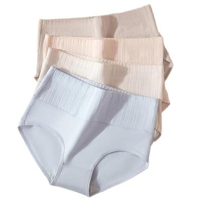 High Waist Panties Women Cotton Slimming Underwear Cute Print Briefs Breathable Ladies Underpants