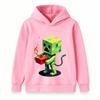 Kids Boys Girls Hoodie Funny Pixel Creeper Print Pullover Hooded Sweatshirt Casual Long Sleeve Game Pattern Tops for Children