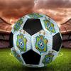Congo DR national football logo Size 5 Soccer Ball, Machine-Stitched PVC, Durable & High Bounce, All Ages Fit, fan merchandise, matches & outdoor use.