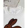 Kids Sweatshirt Crewneck Sweatshirt Chocolate Rabbit Silhouette Design Machine Washable, Spring And Autumn, Sportswear And Casual Wear