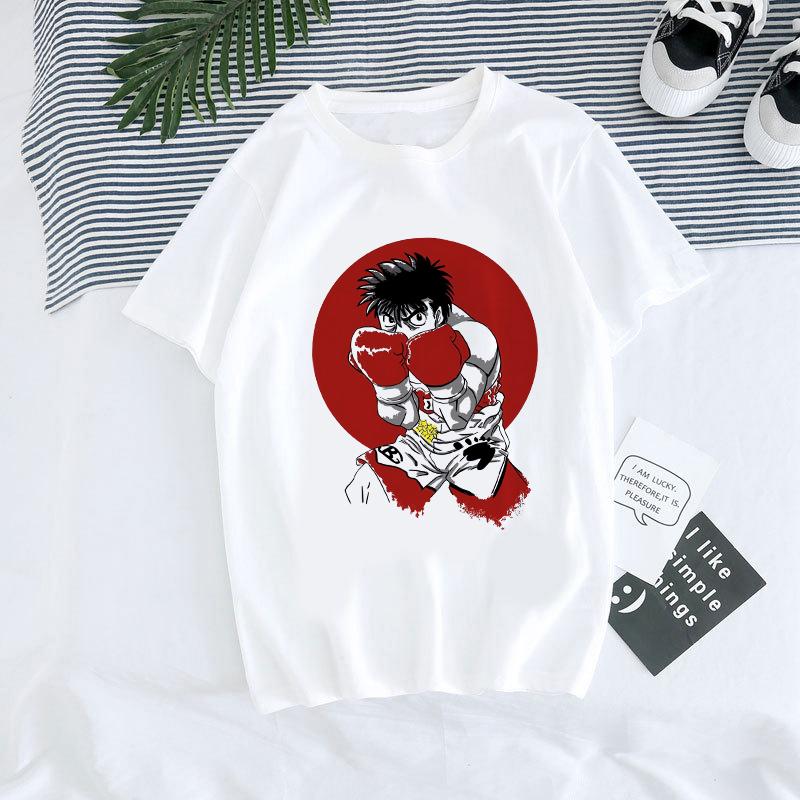 Hajime No Ippo Manga Y2k TShirt Japanese Anime Hip Hop Tee Top Men Women Makunouchi Takamura T-Shirt KGB Harajuku Tshirt Clothes