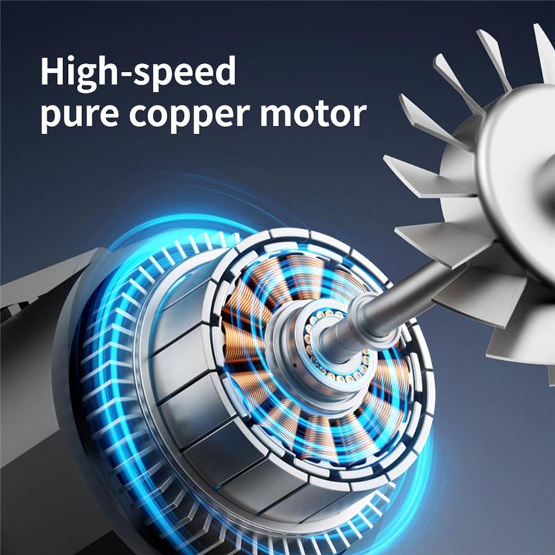 Brushless Motor High Power Turbofan 300000RPM Jet Fan Dust Blower Cleaning Tool Variable Speed Silver