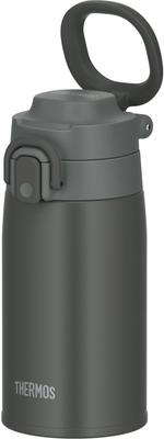 Water Bottle Vacuum Insulated Mobile Mug with Carry Loop 400ml Dark Gray DGY JOS-400