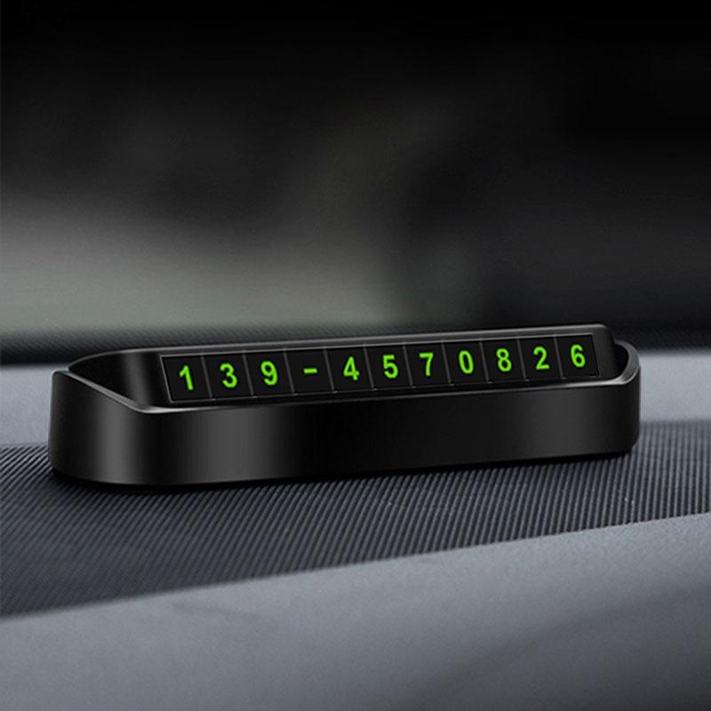 Car Styling Temporary Parking Card Phone Number Card Plate Telephone Number For Ford Focus Mondeo Kuga Fiesta MK7 Escort Explorer Edge 2 4 MK2
