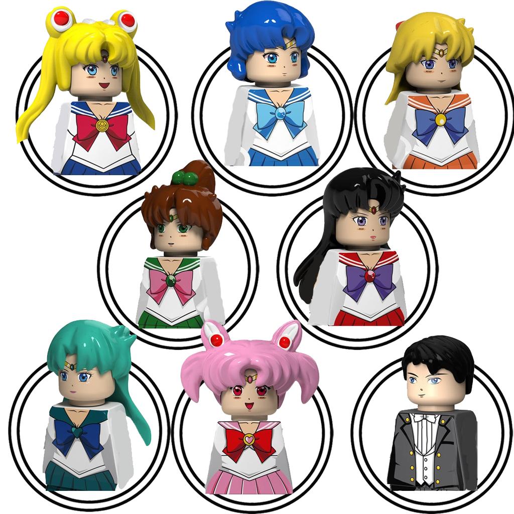 PG8156 Bricks Cartoon Anime Series Assembly Girl Building Blocks Character Figures Children Model Toys PG1313