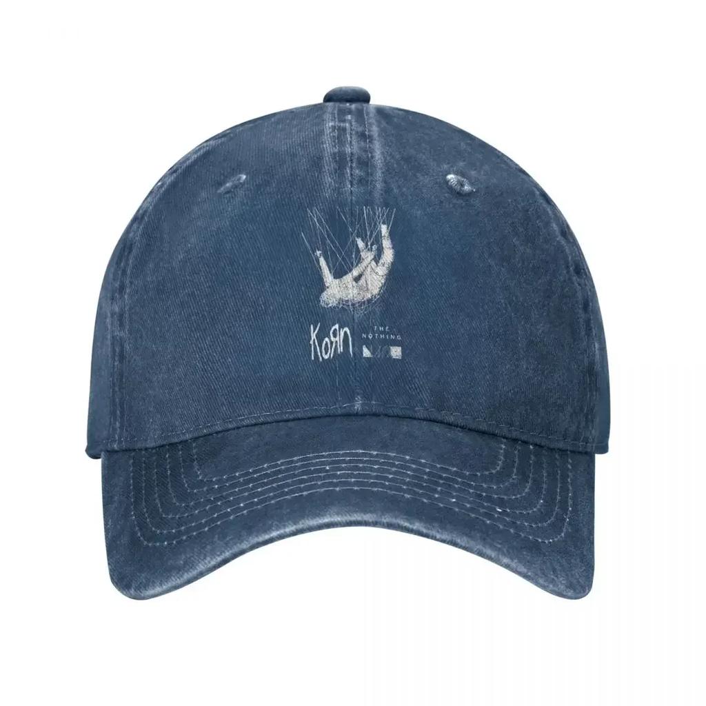 Korn The Nothing Men Women Cap Music Rock Distressed Deniimm Washed Caps Hat Outdoor Workouts Adjustable Fit Cap