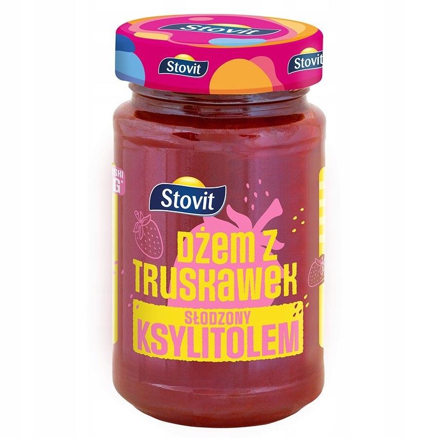 Strawberry Jam Sweetened with Xylitol Stovit 250g