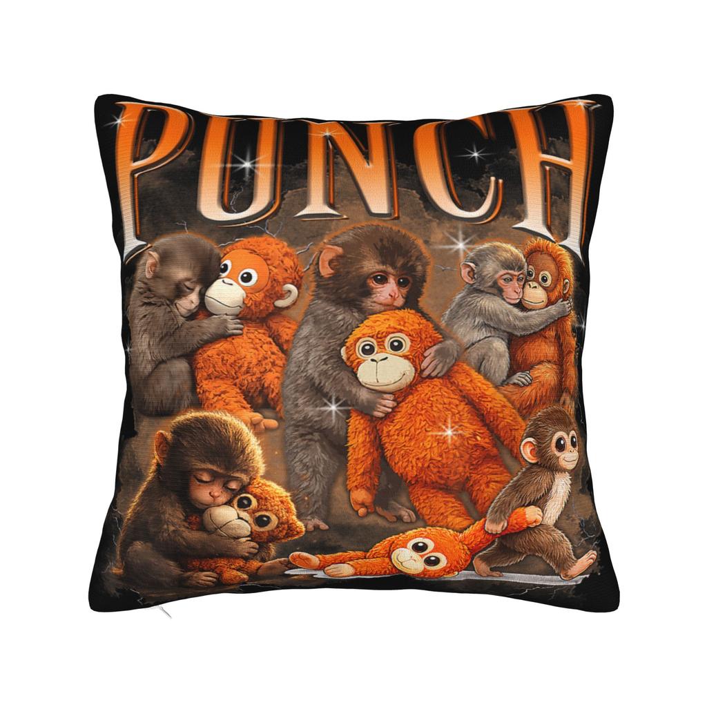 Punch Monkey Team Punch Pillowcases Vintage Pillow Case For Chair Sofa Home Decor Design Pillow Cover